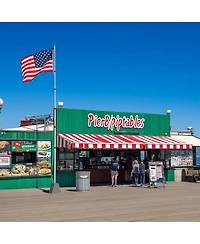 Yescom Ez Go 30Ft Telescoping Flag Pole Kit – Portable Display for Outdoor Business, Events & Advertising