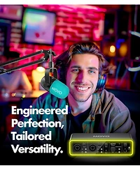Movo Music Audio Interface Bundle with Usb Interface, Dynamic Microphone, and Boom Arm