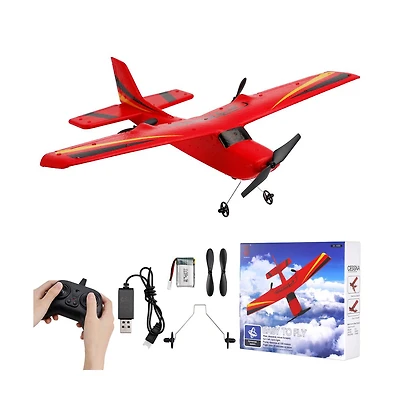 Bruce & Shark 2.4G 2-Channel Rc Plane with 30 Min Flight & Crash Resistant Epp Foam