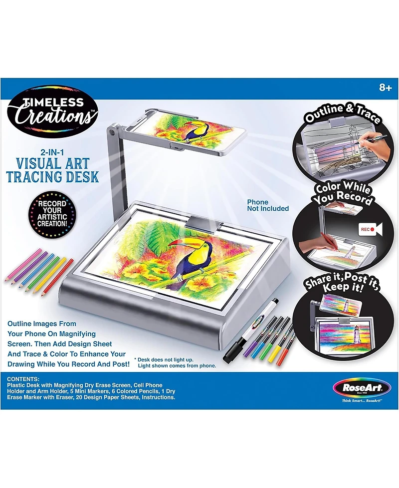 Cra-z-Art Timeless Creations: 2-In-1 Visual Art Tracing Desk