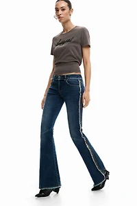 Desigual Women's Frayed Flare Jeans
