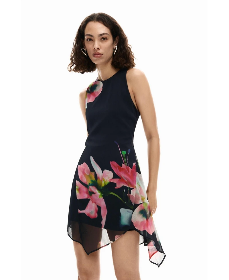 Desigual Women's Asymmetric floral dress