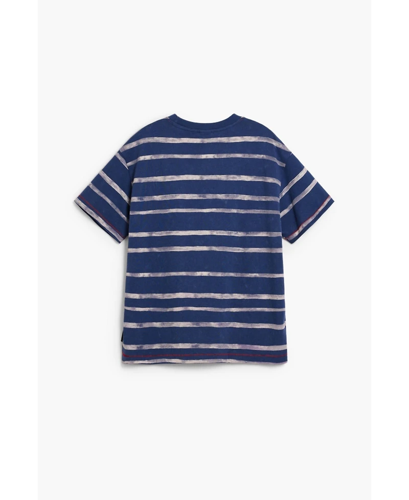 Desigual Boys Boys's Mickey Mouse striped T-shirt