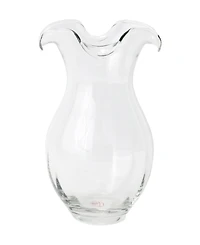 Vietri Hibiscus 56 oz. Glass Vertical Fluted Medium Vase