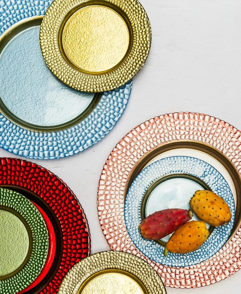 Vietri Pelli Glass Charger Plate