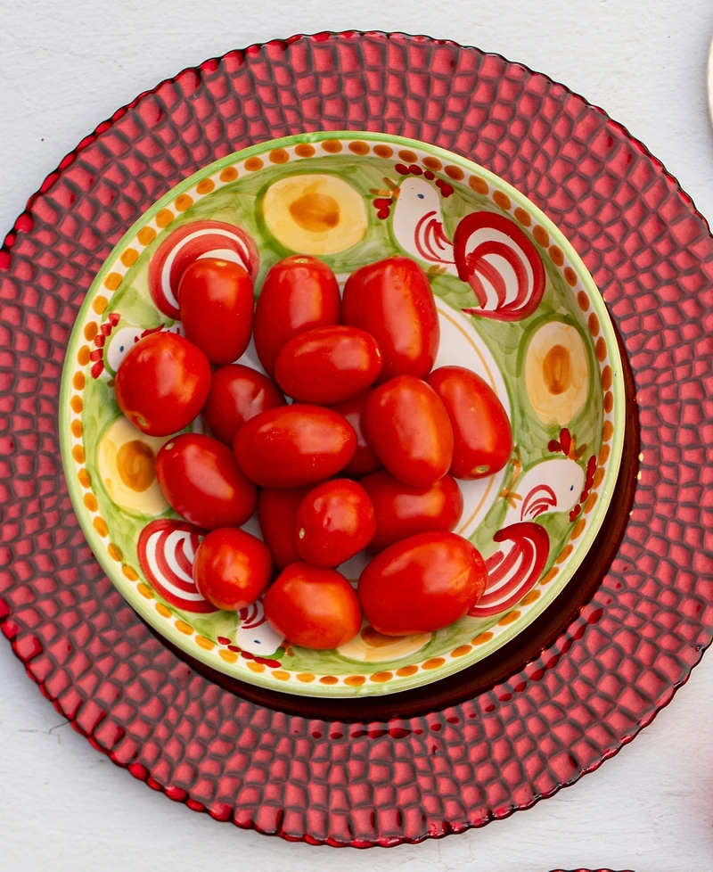 Vietri Pelli Glass Charger Plate