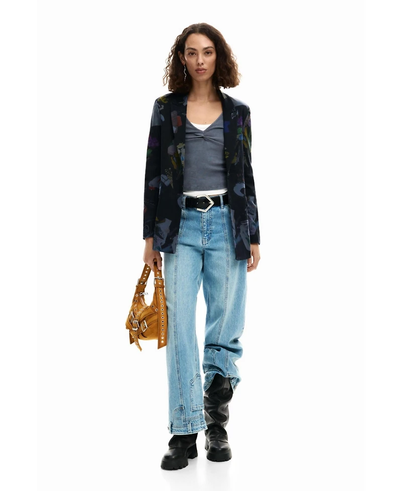 Desigual Women's Collage blazer