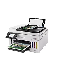 Canon Maxify GX6120 Wireless MegaTank Duplex All-in-One Inkjet Color Printer, White