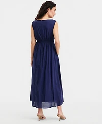 Taylor Women's Sleeveless Shirred Dress