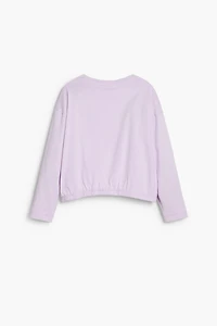 Desigual Girls's Plain T-shirt with strass logo