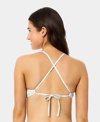 California Waves Women's Ditsy Wide Rib Swim Bralette