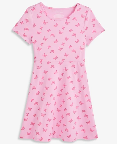 Epic Threads Girls' Xs-xl Butterfly-Print Knit Dress, Macy's Exclusive
