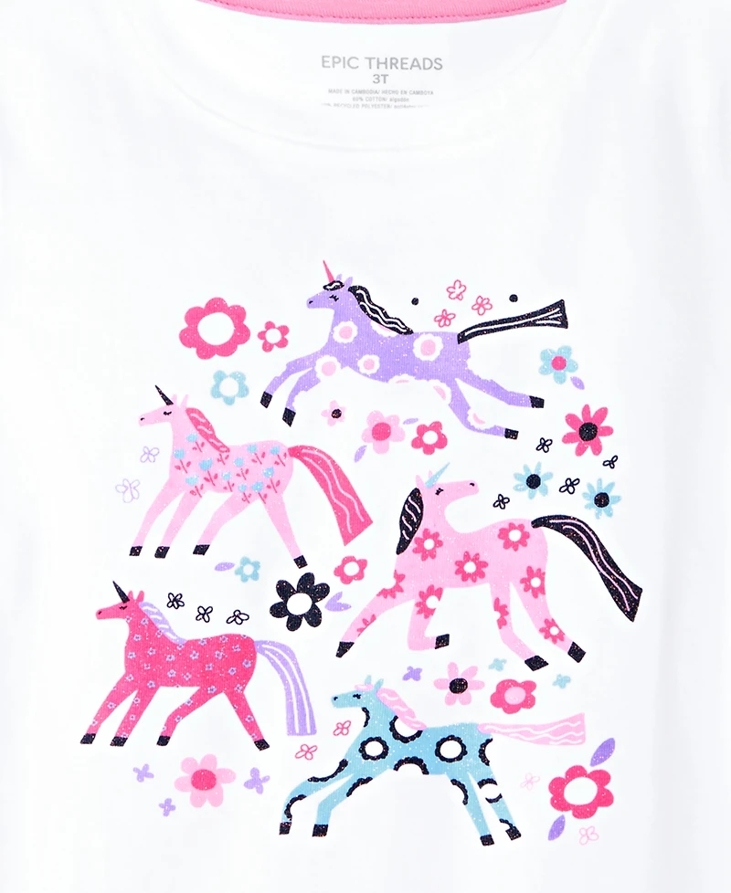 Epic Threads Girls' 12M-5T Unicorns Tee, Macy's Exclusive