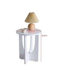 Kings Brand Furniture Sculpted Side Table