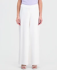 Tahari Asl Women's Mid-Rise Wide Leg Pants