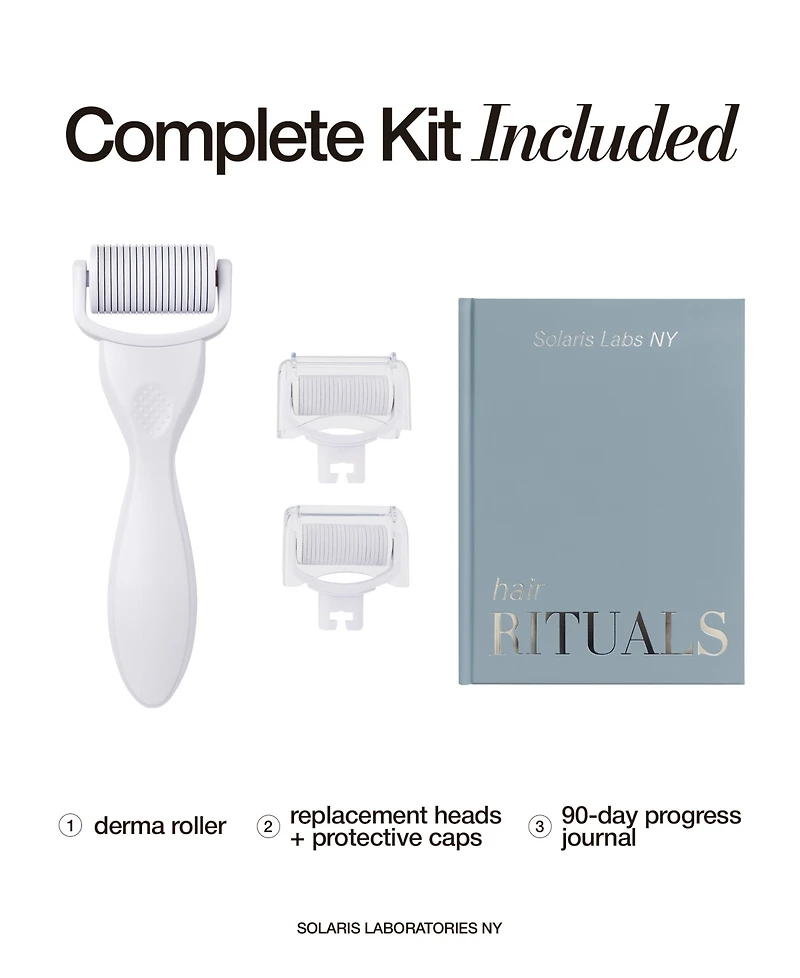 Solaris Laboratories Ny Dermaroller Scalp Ritual Set