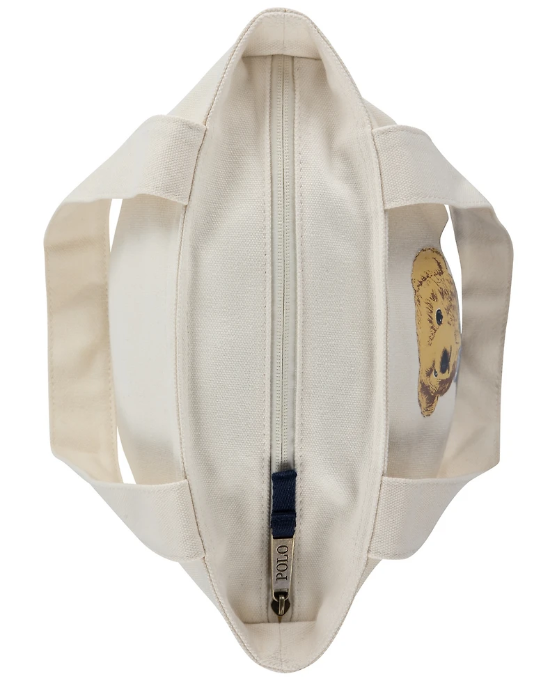 Polo Ralph Lauren Kids Polo Bear Canvas Tote Bag