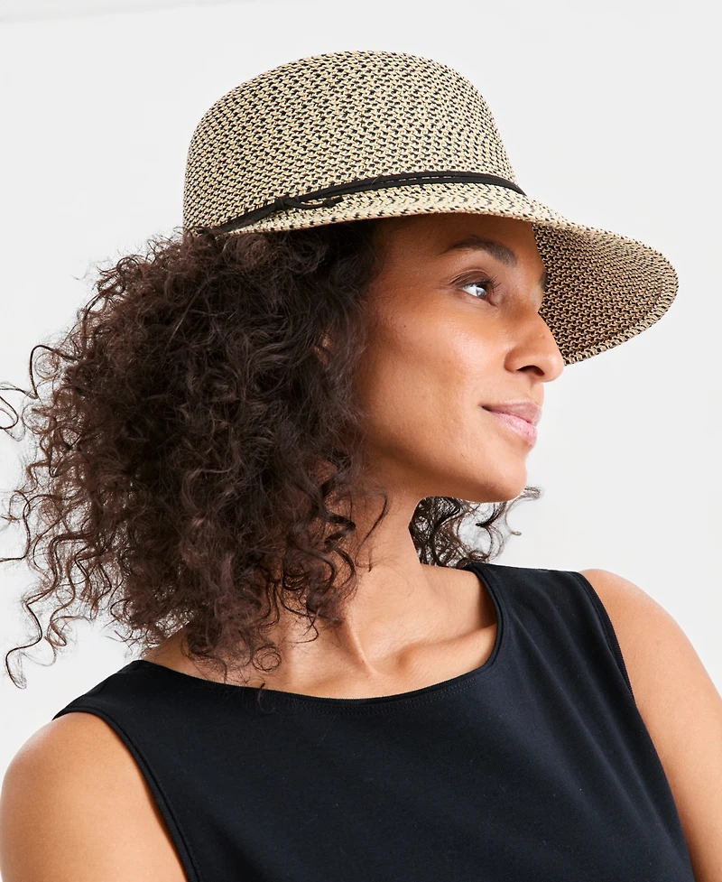 Style & Co Packable Paper Braid Framer Hat, Macy's Exclusive