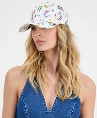 Giani Bernini Floral-Print Twill Baseball Cap, Macy's Exclusive