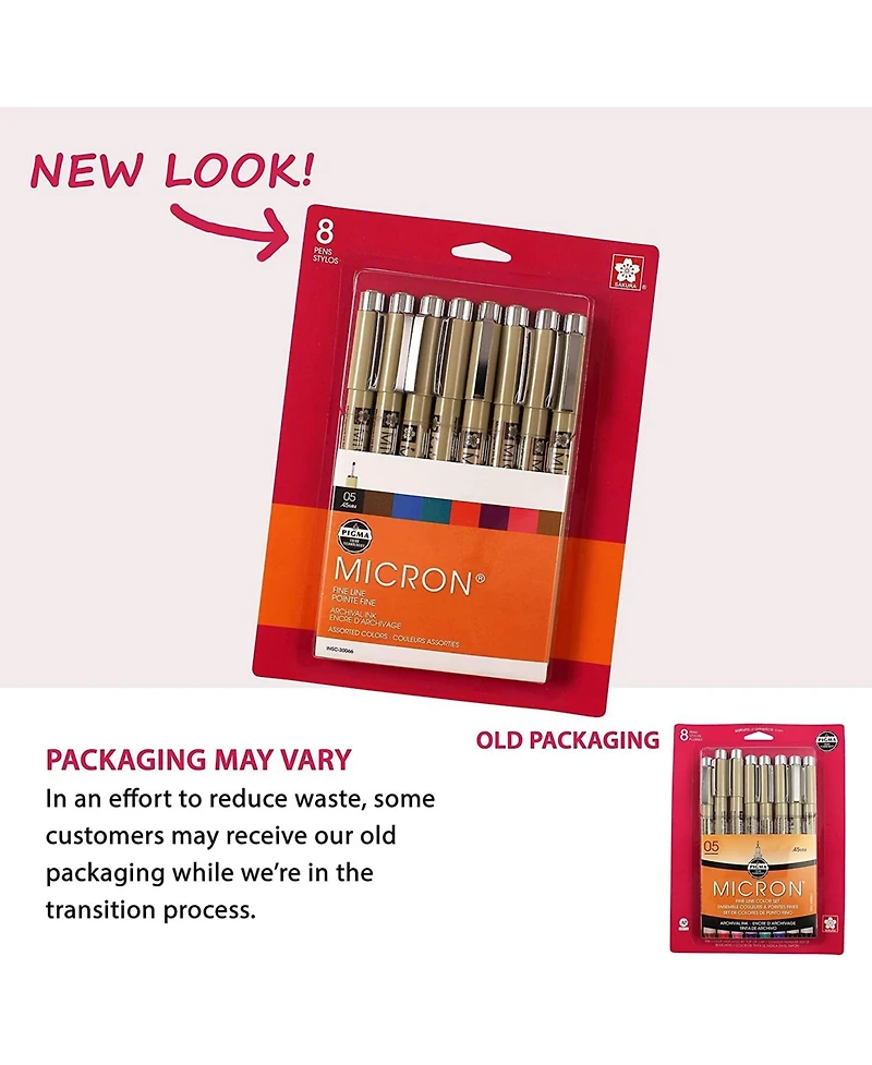 Sakura Pigma Micron Blister Card Ink Pen Set
