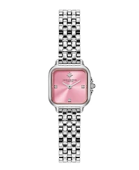 Olivia Burton Women's Mini Grosvenor Silver Tone Stainless Steel Bracelet Watch, 20mm