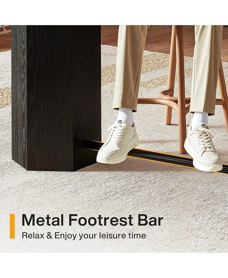 Tribesigns 70.9" Extra Long Bar Table, Industrial Counter Height Table