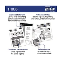 Brother TN835 5,000 Page-Yield Super High-Yield Toner