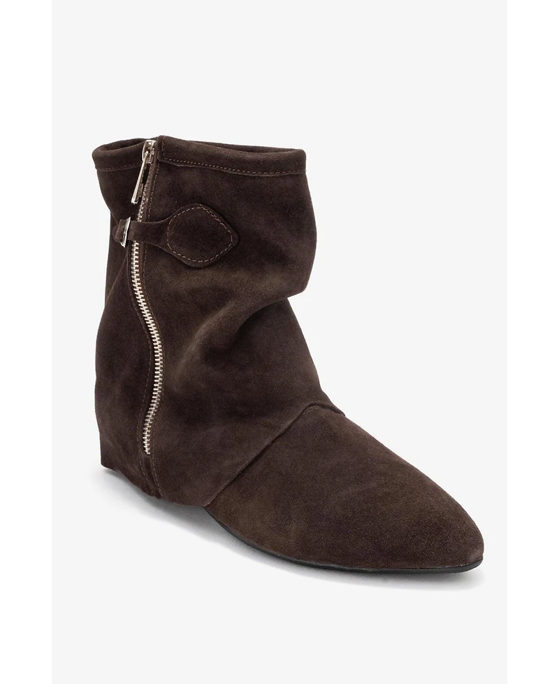 Forever & Always Shoes Women's Noar Leather Zip Boot.