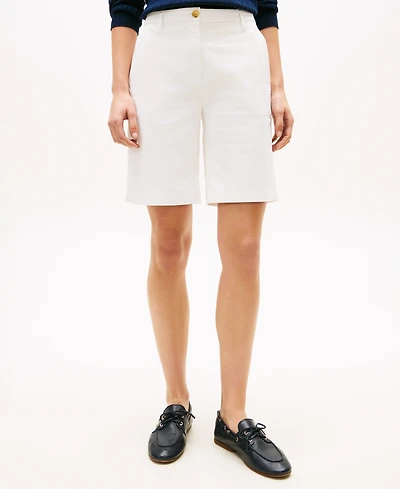 Tommy Hilfiger Women's Twill Slim Straight Shorts