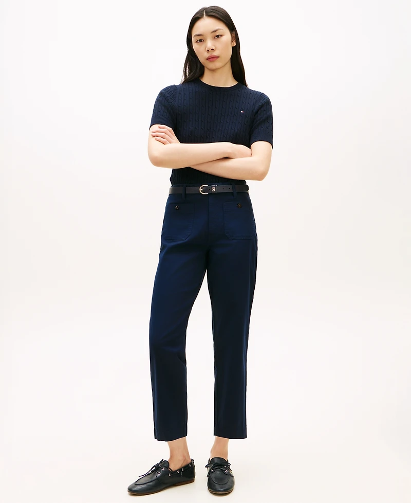 Tommy Hilfiger Women's Twill Patch Pocket Chinos Pants