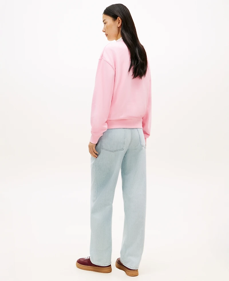 Tommy Hilfiger Women's Script Logo Crewneck Sweatshirt