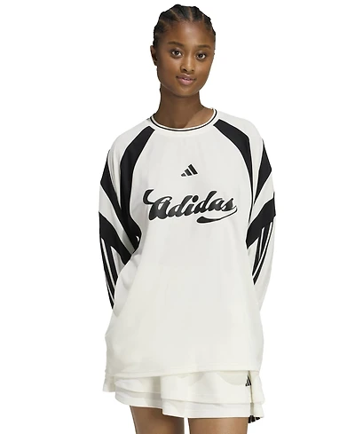 adidas Women's House of Tiro Long-Sleeve Jersey Top
