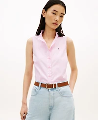 Tommy Hilfiger Women's Classic Frill Sleeveless Shirt