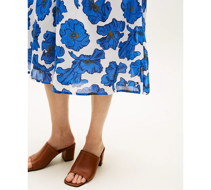 Tommy Hilfiger Women's Cambric Printed Pull-On Skirt
