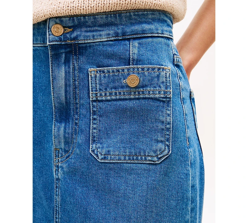 Tommy Hilfiger Women's Denim Midi Skirt