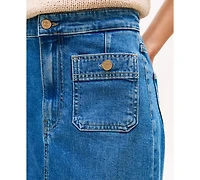 Tommy Hilfiger Women's Denim Midi Skirt