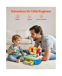 Slickblue Musical Workbench Toy, Sounds & Lights, Musical Learning Workbench for Toddler Age 2 Years and Up