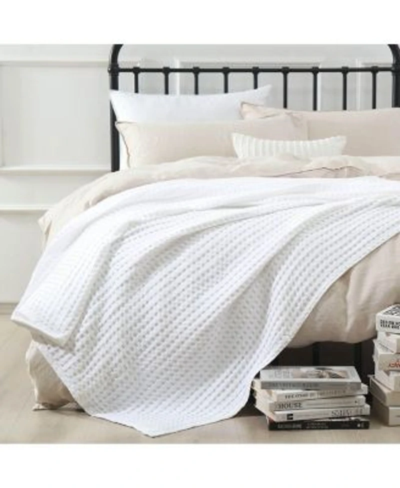 Egyptian Linens Cozy Bamboo Waffle Blanket Full Queen