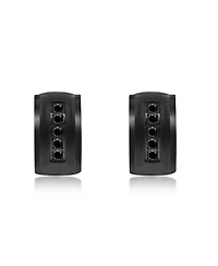 Heart Diamond Stud Earrings (0.1 ct. t.w.) 50 Stones Sterling Silver