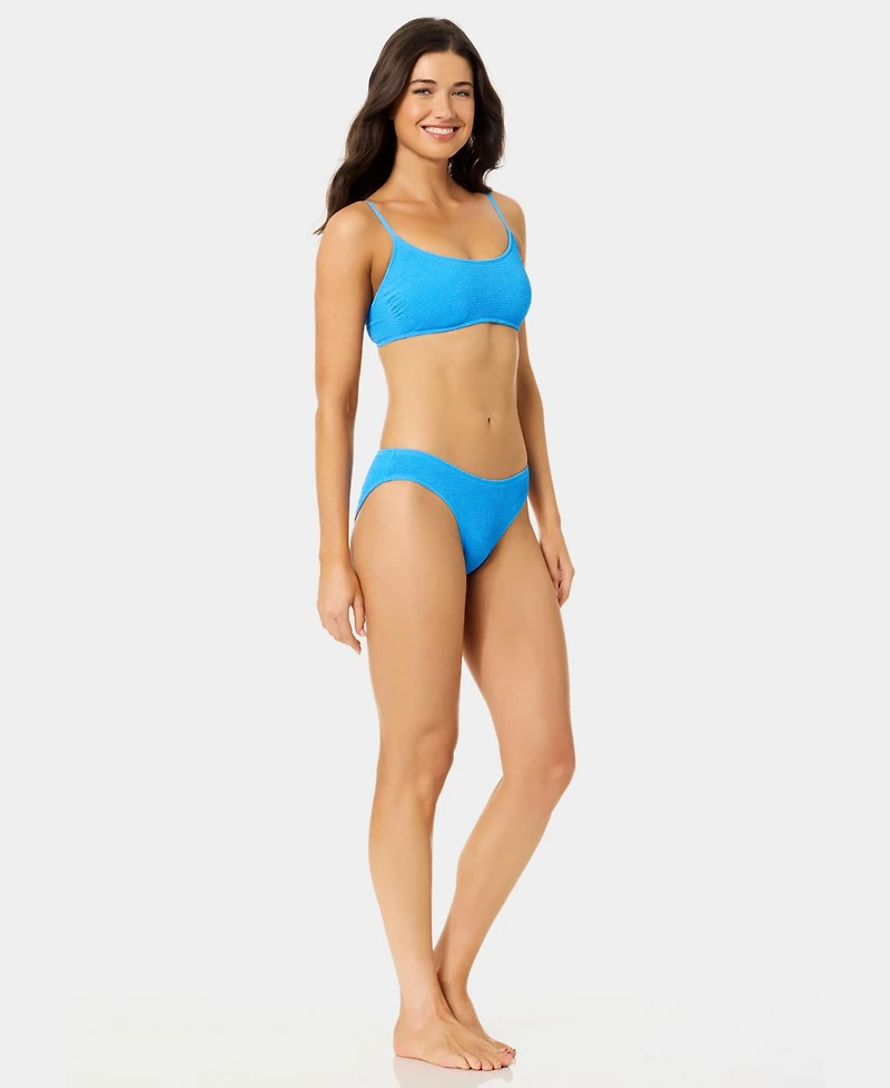 California Waves Women's Solid Low-Rise Swim Bottoms