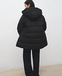 Mango Women's Hood Puffer Coat
