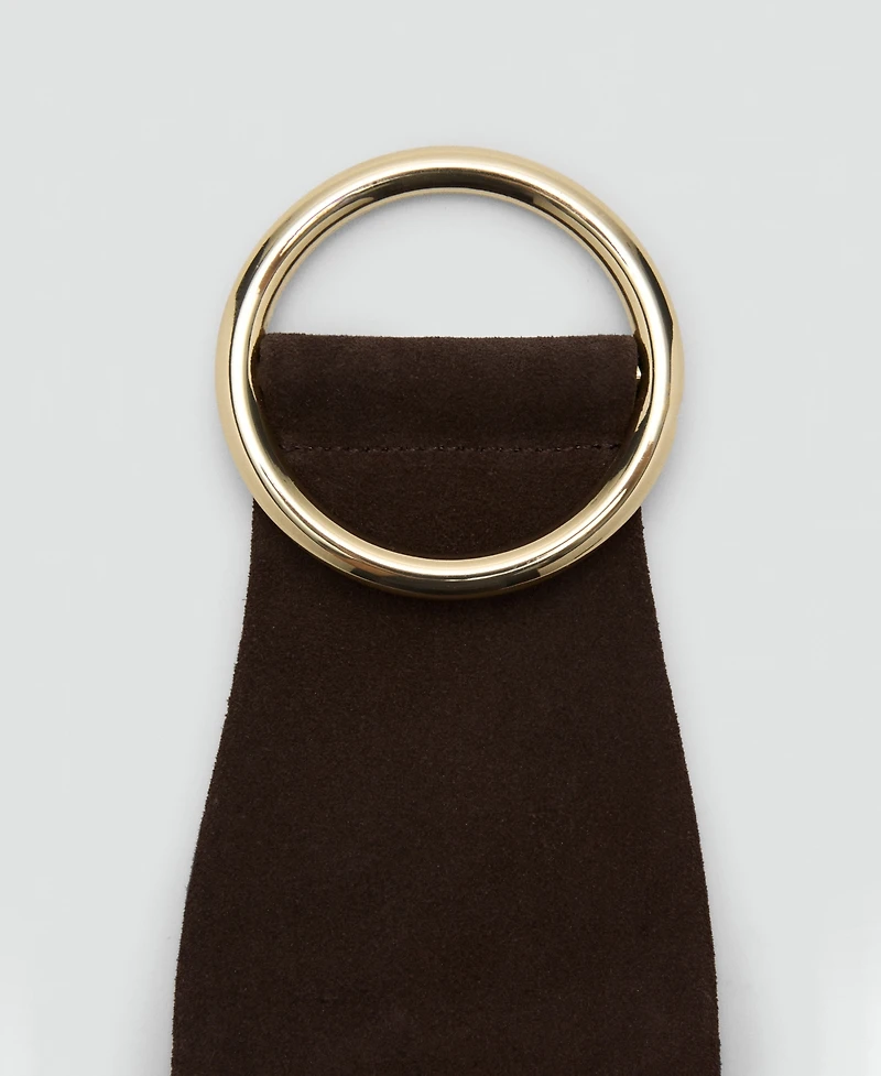 Mango Women's Suede Obi Belt