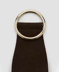 Mango Women's Suede Obi Belt
