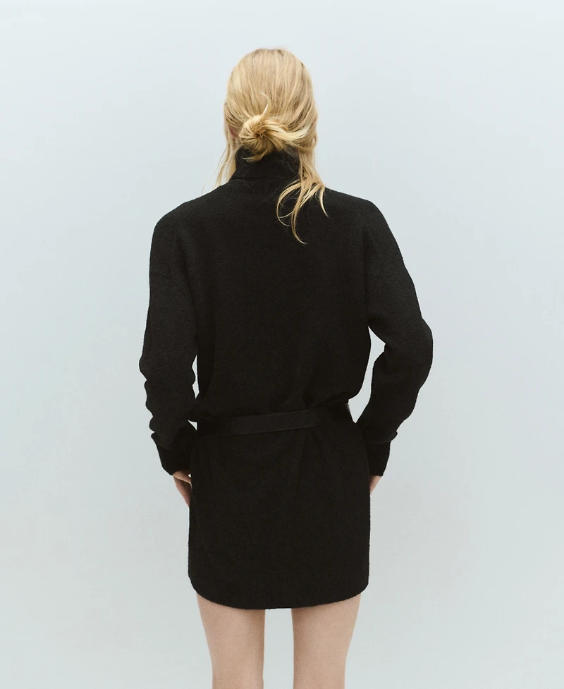 Mango Women's Knitted Turtleneck Dress