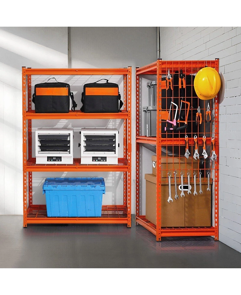 Mecale 4-Tier Storage Shelves, 2400-Lb Capacity, 20"D x 40"W x 60"H, Adjustable Heavy-Duty Utility Rack