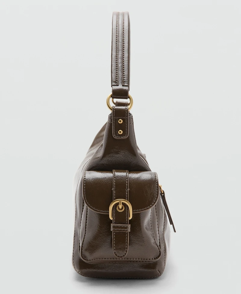 Mango Women's Pockets Shoulder Bag