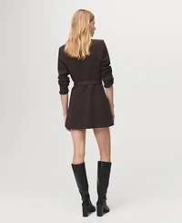 Mango Women's Belt Blazer-Style Dress