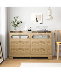 Boyel Living 6 Drawer Dresser for Bedroom and Multi-Purpose Storage