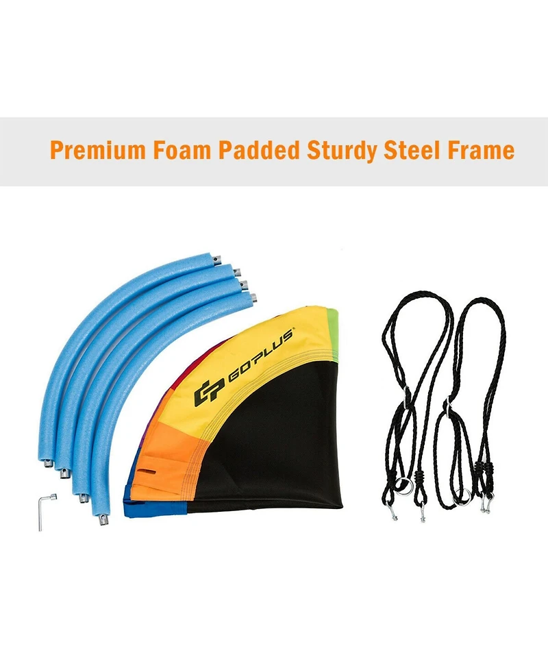 Sugift 40 Inch Flying Saucer Tree Swing Outdoor Play for Kids