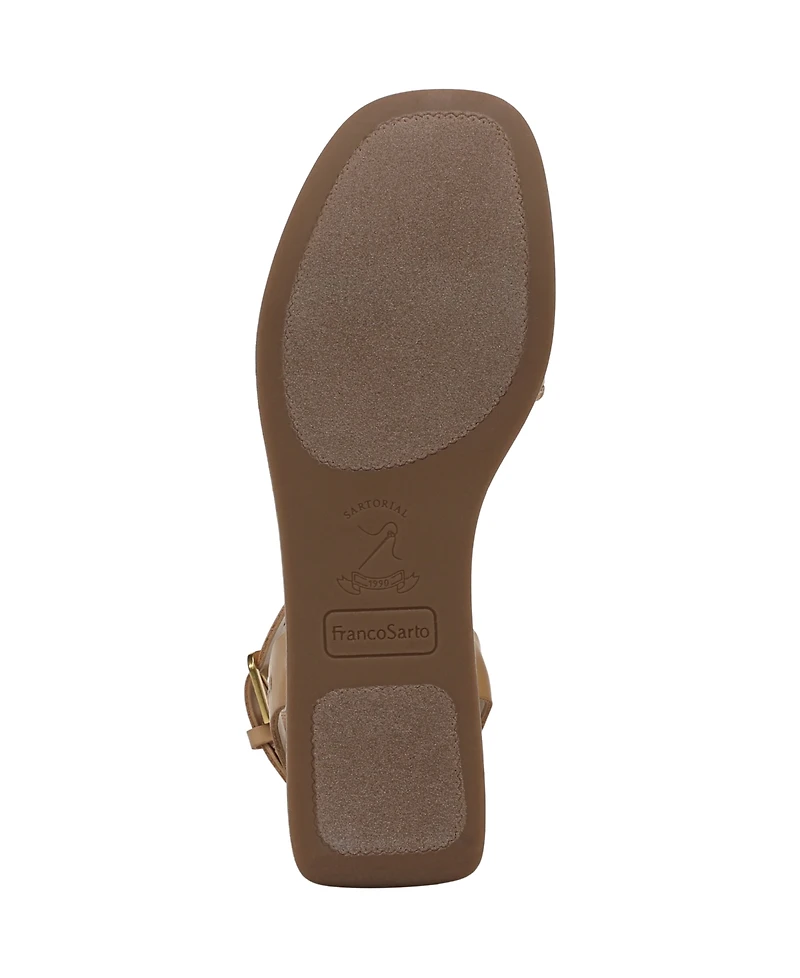 Franco Sarto Women's Hava Square Toe Strappy Sandals